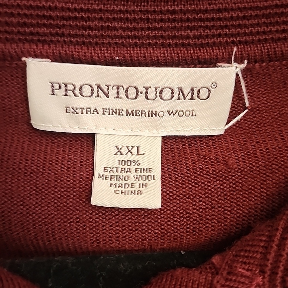 Pronto-Uomo Deep Red Polo Shirt - Picture 3 of 10